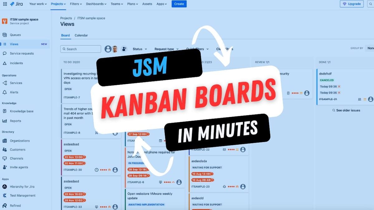 Jira Service Management Views (Boards)