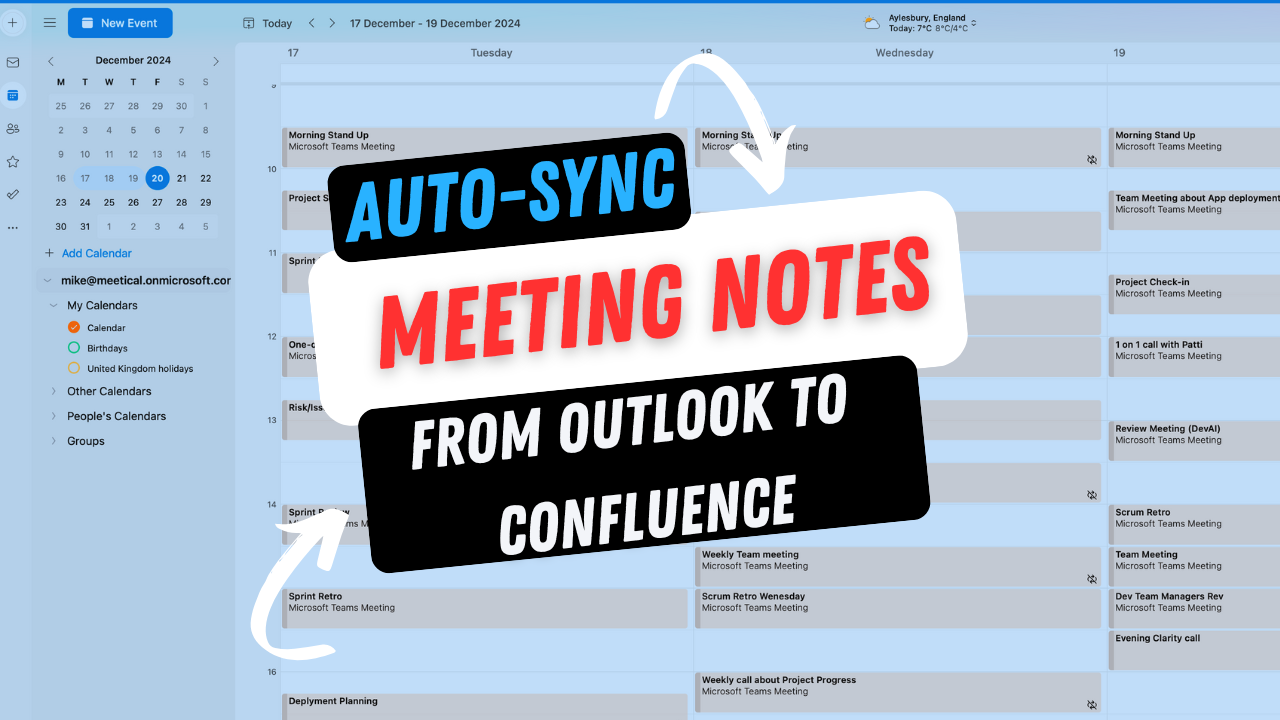 How to Synchronise Outlook Notes with Confluence Effortlessly